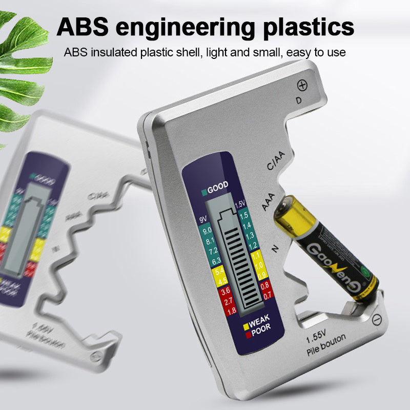 Universel digital batteritester med LCD-display