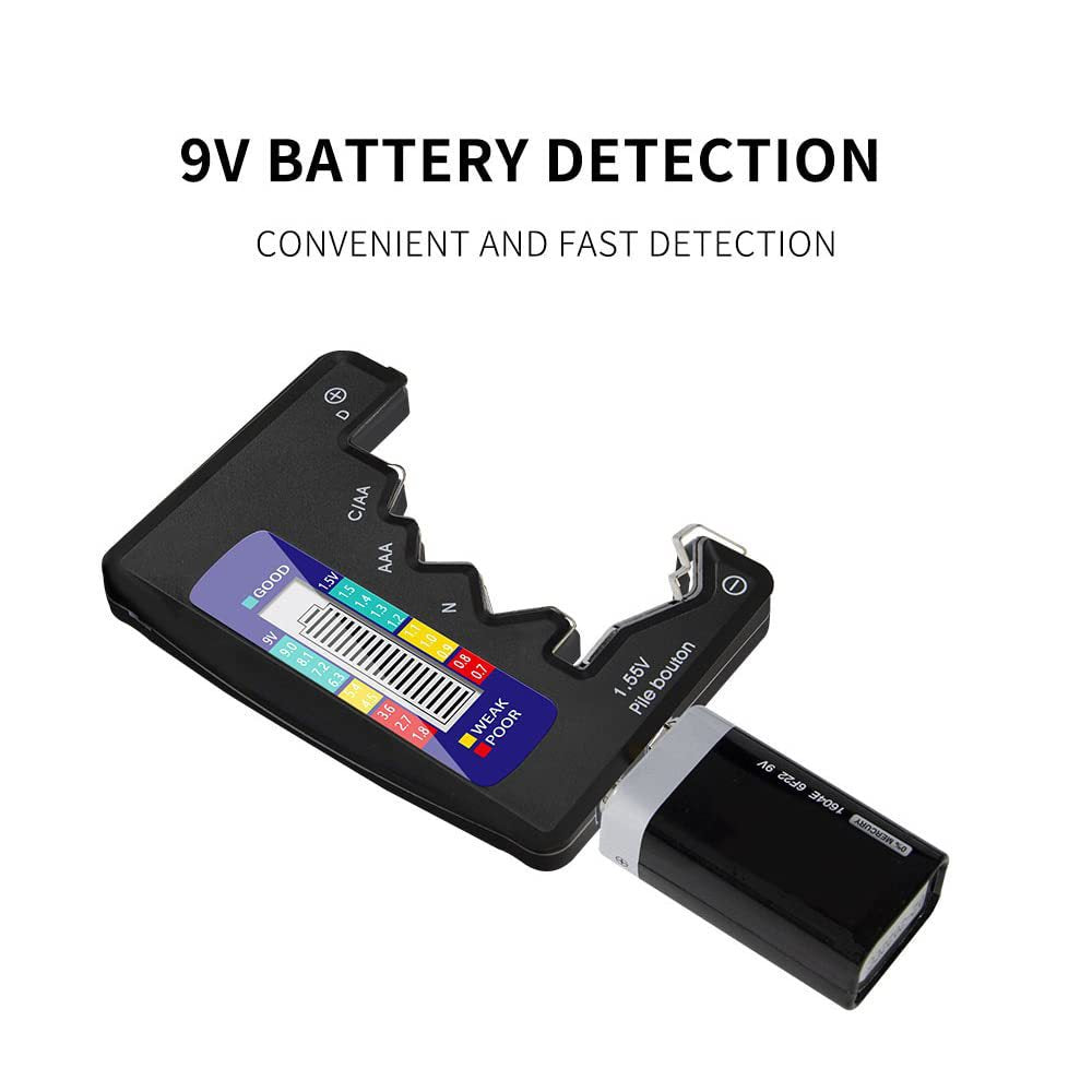 Universel digital batteritester med LCD-display