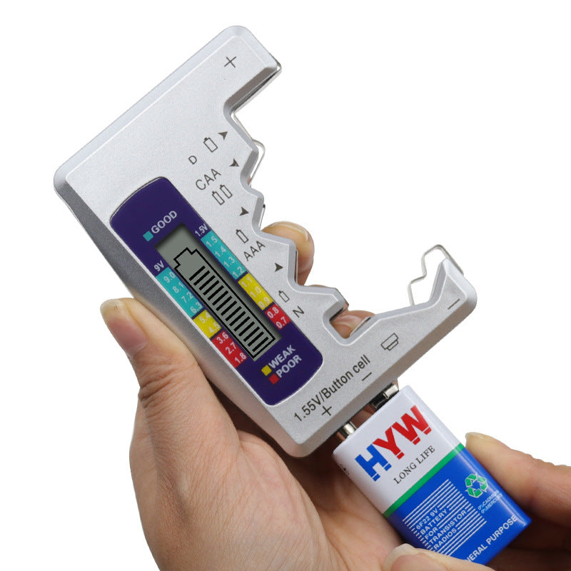 Universel digital batteritester med LCD-display