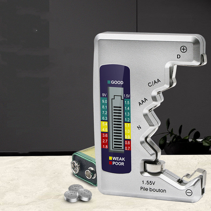 Universel digital batteritester med LCD-display