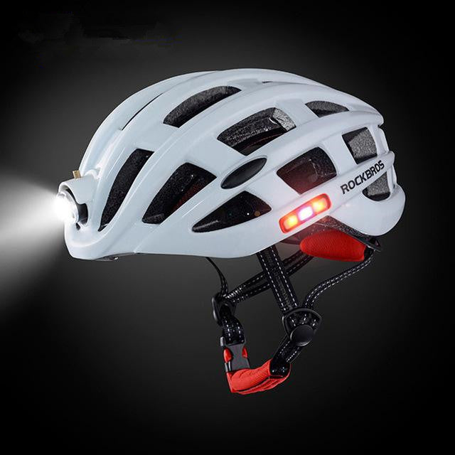USB-genopladeligt lys Cykling MTB-hjelm