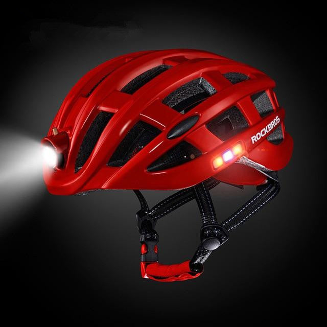 USB-genopladeligt lys Cykling MTB-hjelm
