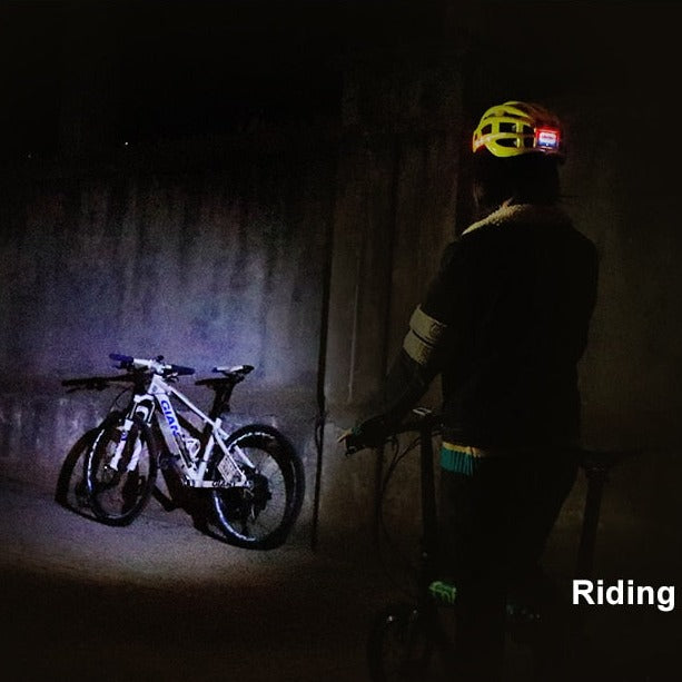 USB-genopladeligt lys Cykling MTB-hjelm