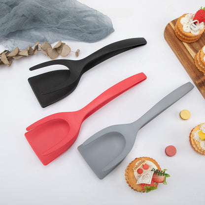 2-i-1 Greb & Flip Spatel Tænger | Alsidig Non-Stick